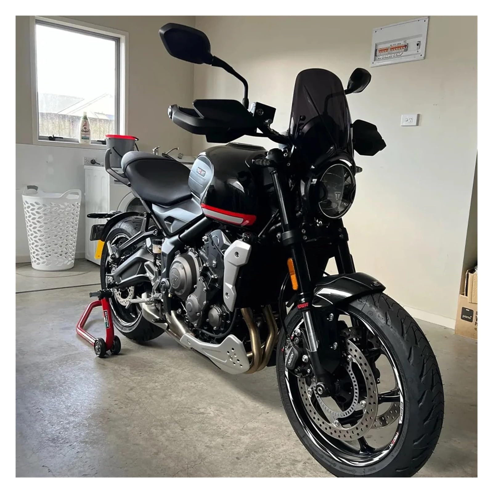 Jininghaibo Compatible With Triumph Trident 660 Trident660 2021 2022 2023 DAYTONA 660 2024 Motorcycle CNC 8mm Swingarm Spools Slider Rear Stand Screws(Blue