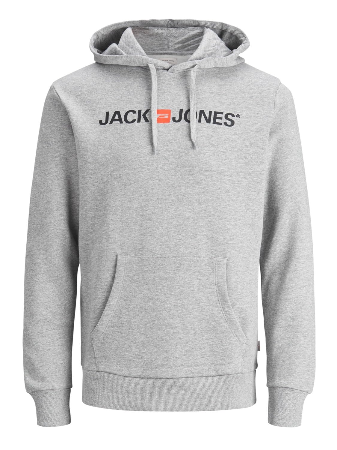 Jack & Jones Men's Gris Hoodie Corp Old Logo
