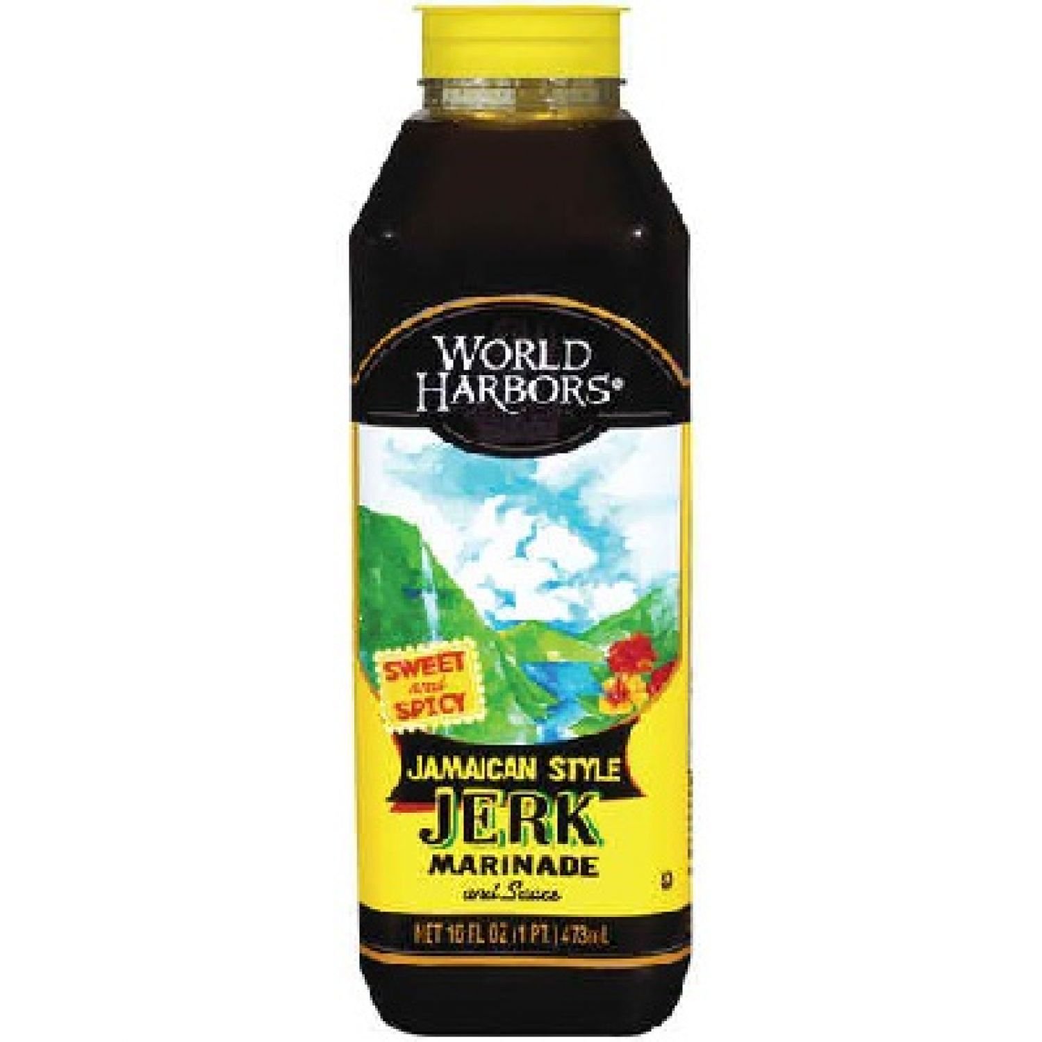 World Harbors Marinade Jamaican Jerk, 16 oz