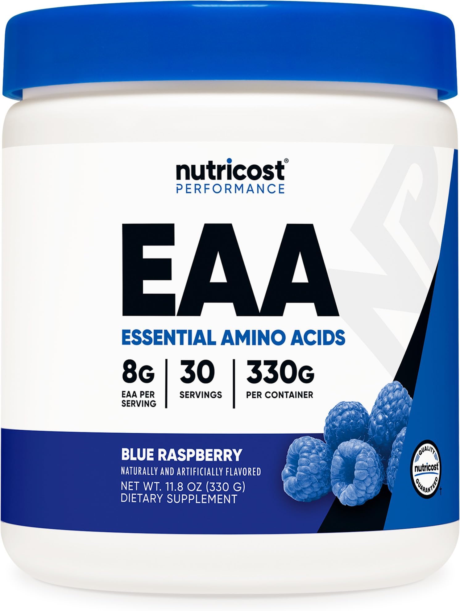 EAA Powder 30 Servings (Blue Raspberry) - Essential Amino Acids - Non-GMO, Gluten Free, Vegetarian Friendly