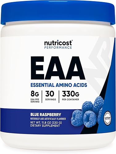 Miniatura 8 de Nutricost EAA Polvo 30 porciones (ponche de fruta) - Aminoácidos esenciales - Sin OMG, sin gluten, apto para vegetarianos