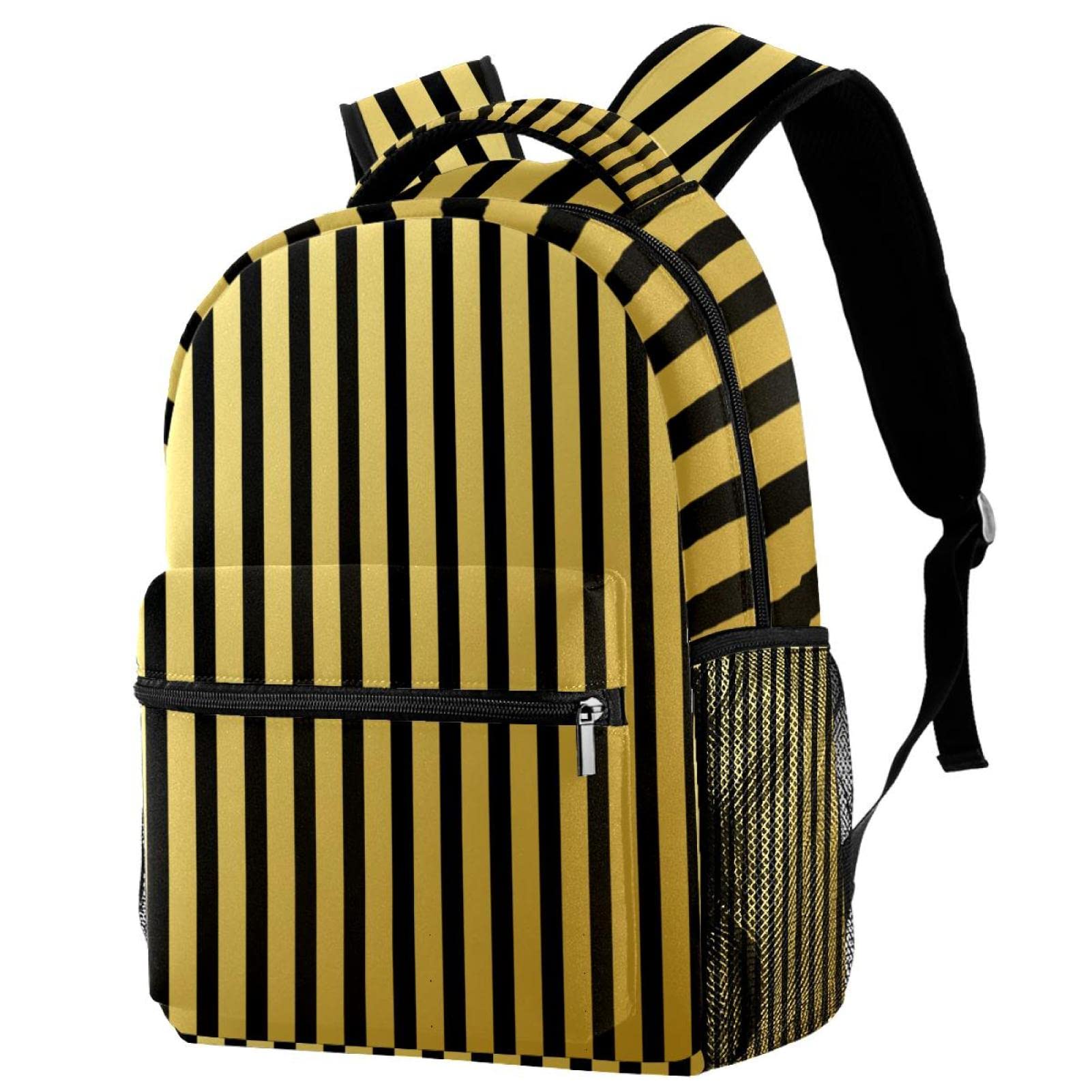 Sac à dos de voyage à rayures avec porte-bouteille ergonomique - 7