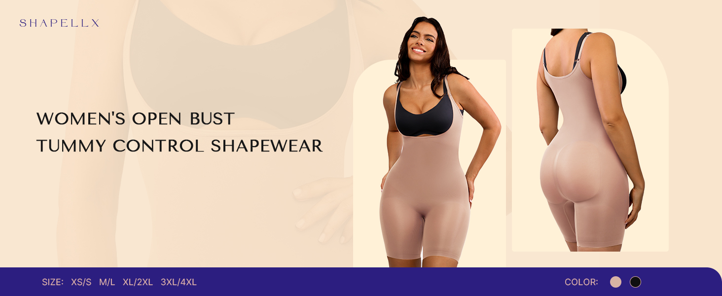 Tummy SHAPELLX Full Body Shapewear for Women Tummy Control Seamless