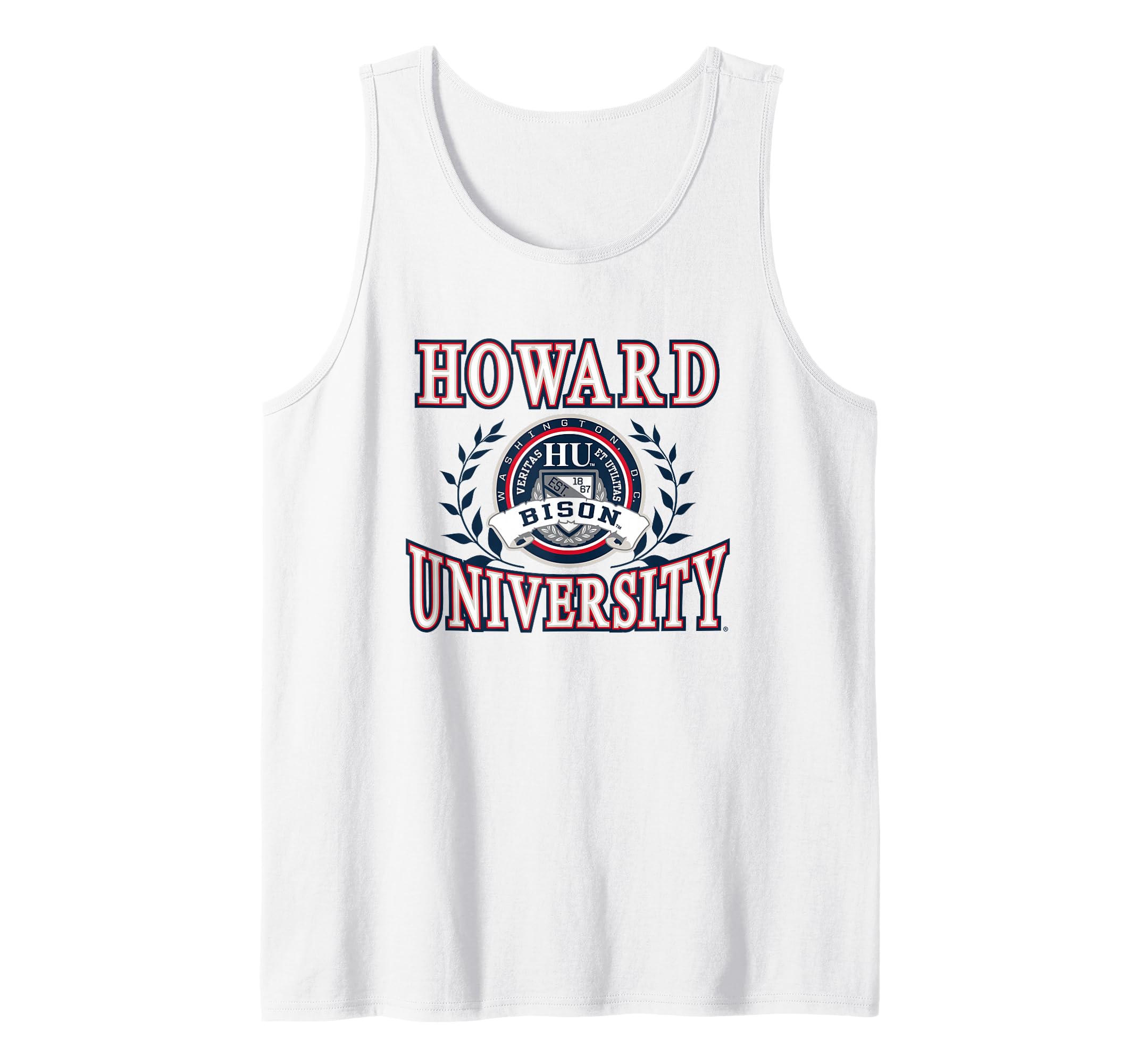 Howard University Bison Laurels Logo Officially Licensed Tank Top