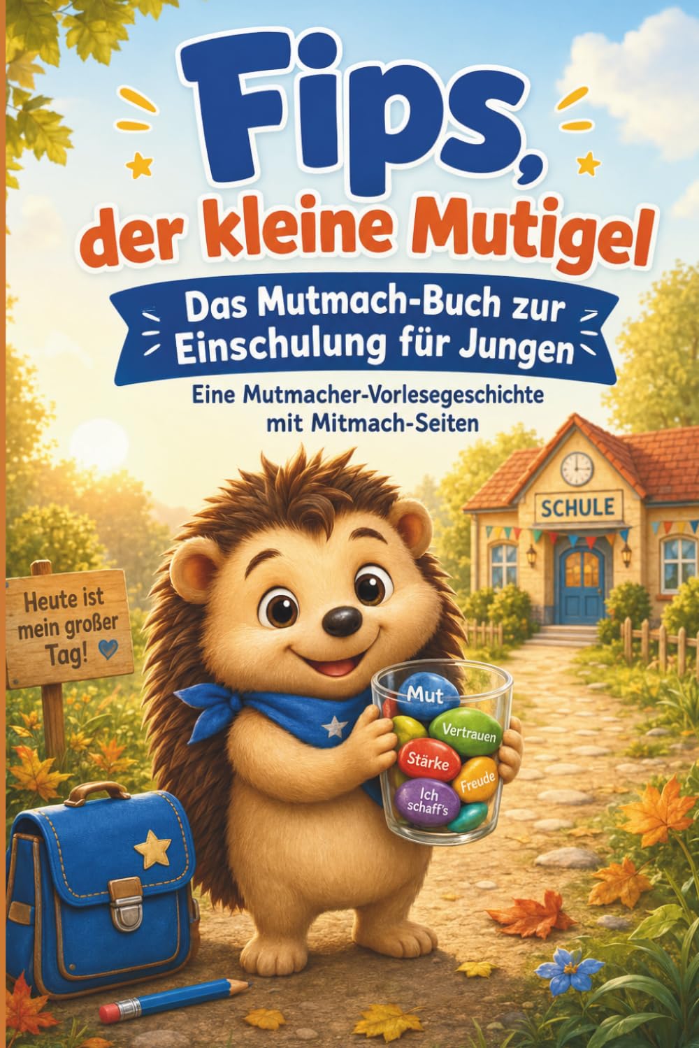 Fips, der kleine Mutigel – Das Mutmach-Buch zur Einschulung: Eine Mutmacher-Vorlesegeschichte für Jungen ab 5