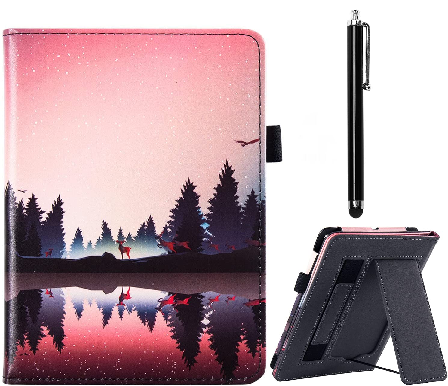 EKH Kindle Paperwhite Case (11th Generation Case 2021) - Auto Sleep/Wake with Hand Strap (6.8 inch Signature Edition and Kids Edition)