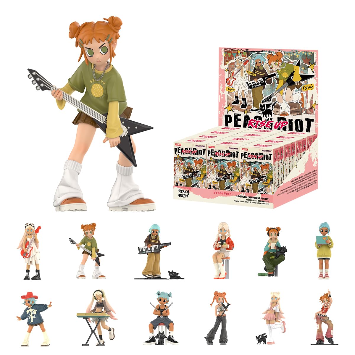 Amazon | POP MART Peach Riot Rise Up シリーズ 【アソートボックス 