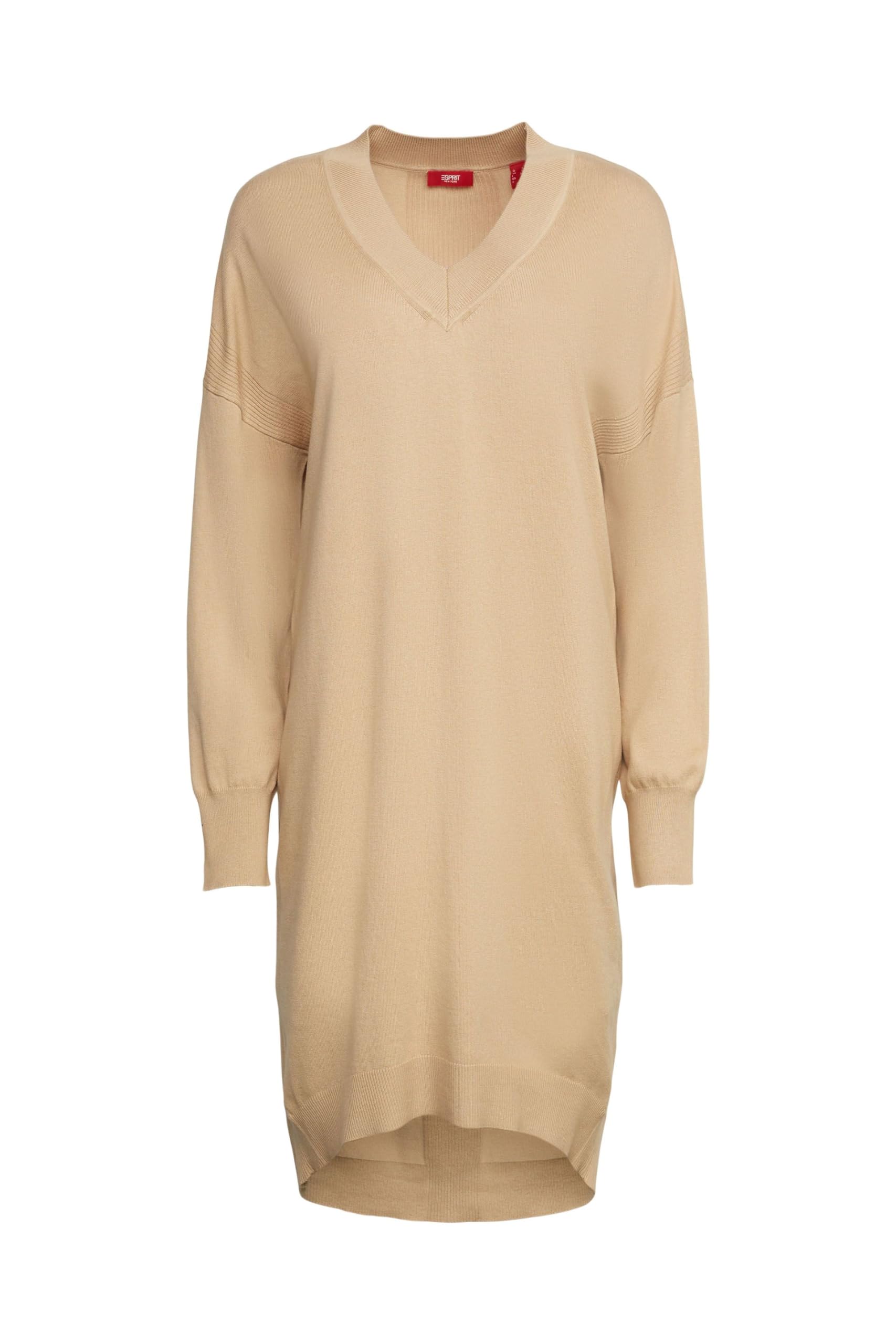 ESPRIT Women's 113ee1e364 Dress, 285/Sand, S