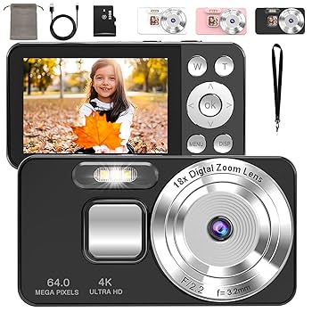 Amazon | QZT デジタルカメラ 4K デジカメ 6400万画素 OTG対応