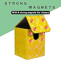 Vista 5 de Dmoicols 4 Paquetes Caja de Mazos de Cartas Contiene 400+ Cartas con Fundas Individuales, Caja de Almacenamiento de Cartas de Material Láser