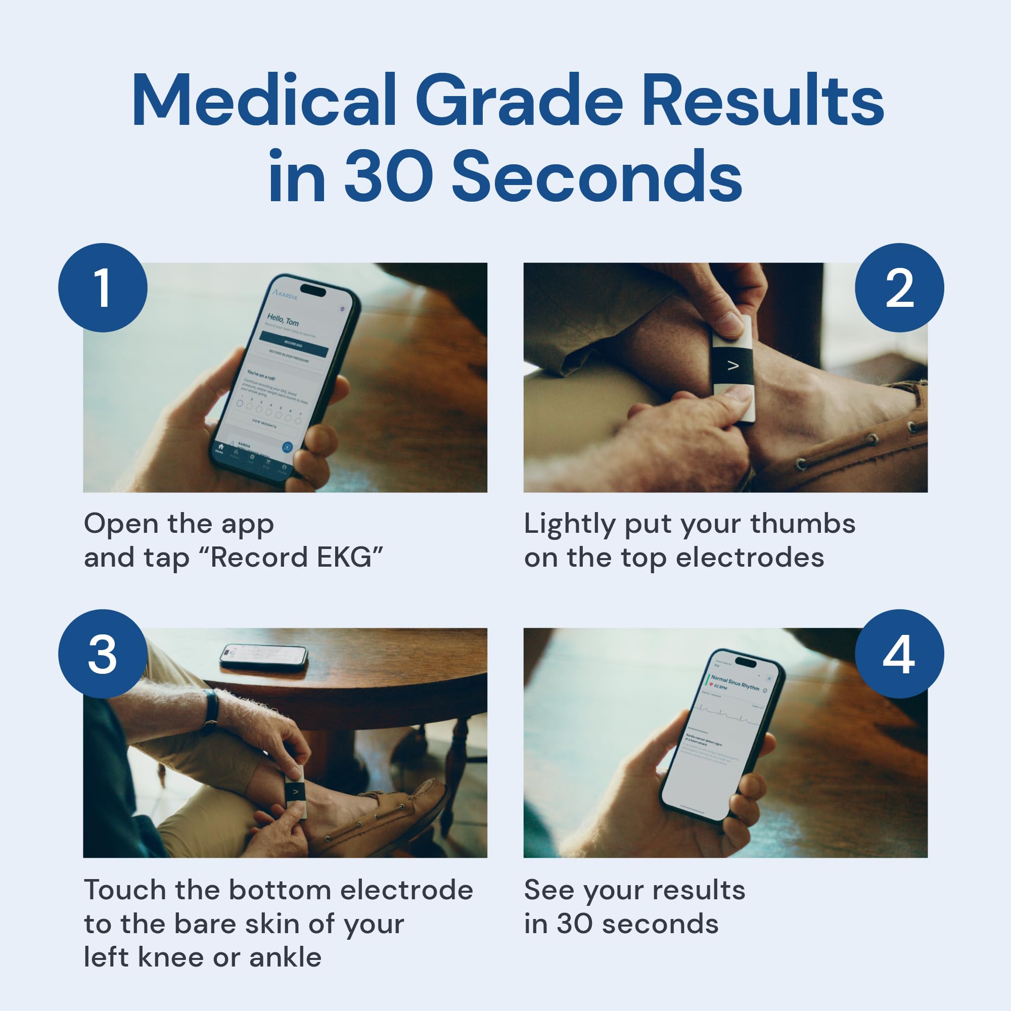 AliveCor KardiaMobile 6L ECG di livello medico | L’ECG Portatile a 6 Derivazioni | Rileva la Fibrillazione Atriale, Bradicardia e Tachicardia in Soli 30 Secondi | Distribuito da OMRON