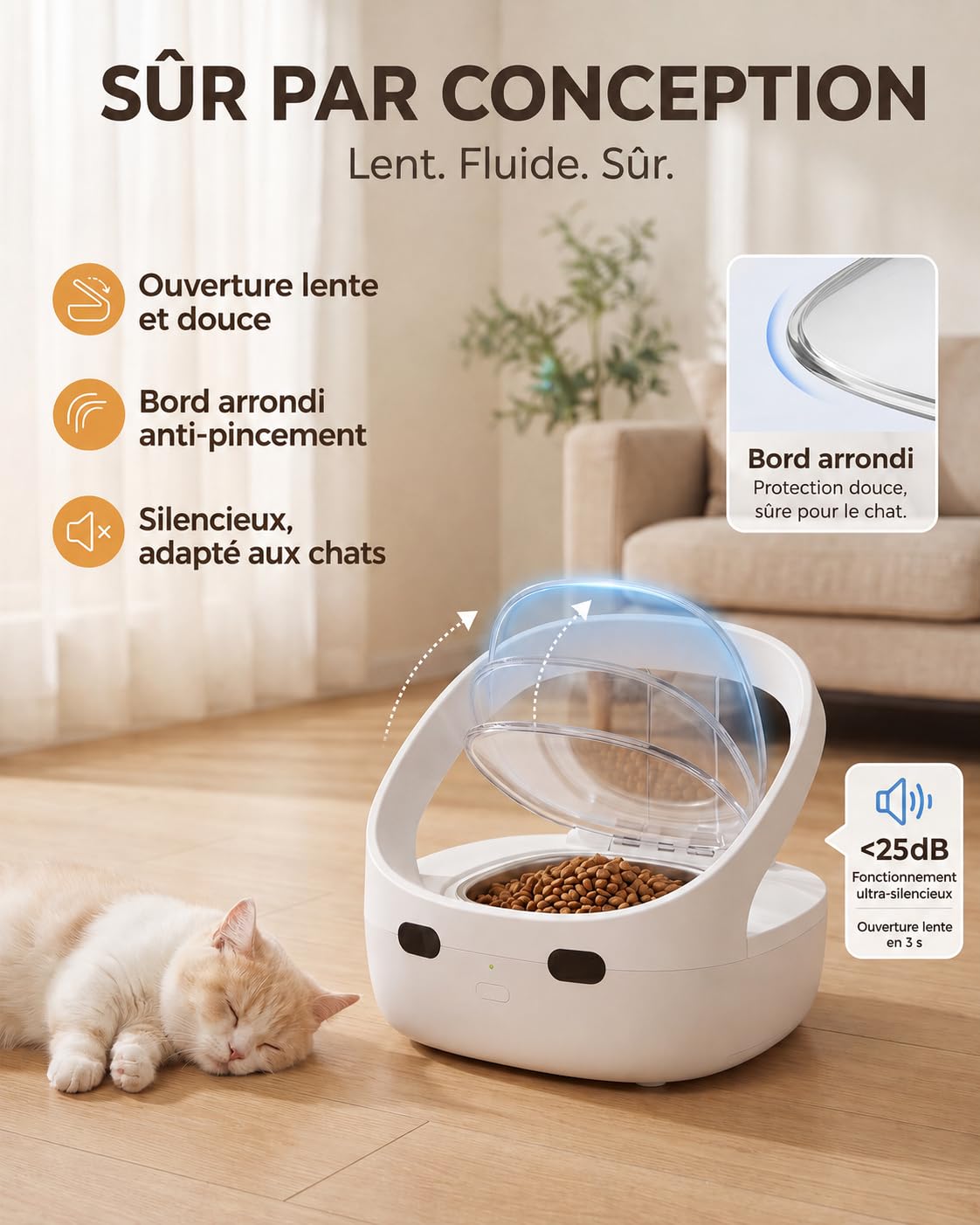 Comedero Automático RFID para Gatos, para una Alimentación Más Controlada en Casa