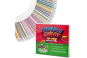 Soucolor Gel Pen Refills: 120 Vibrant Shades for Creative Expression