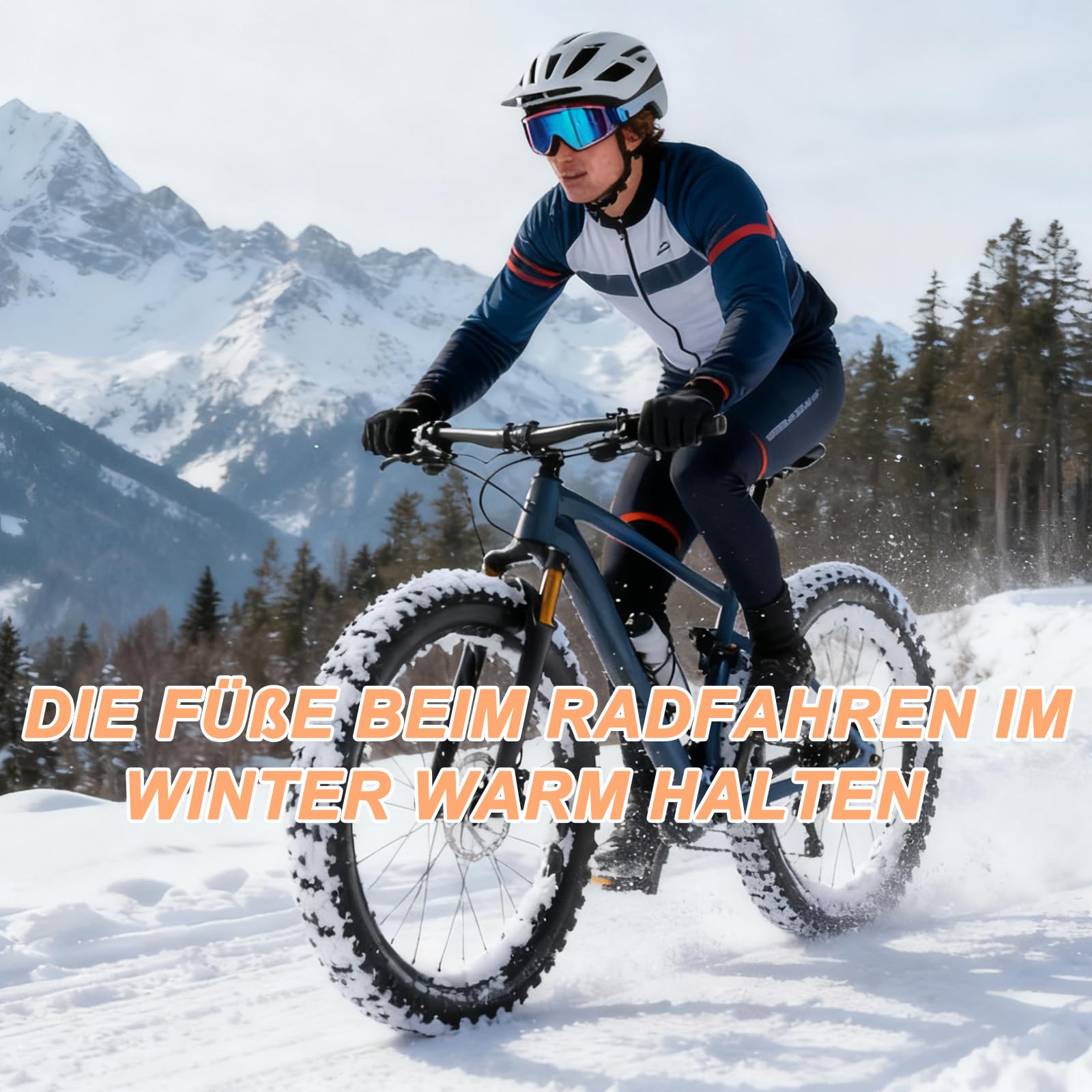 Cycling ochraniacze na buty rowerowe dla mężczyzn i kobiet, zimowe ochraniacze na buty, wiatroszczelne, ochrona przed zimnem, z odblaskami, ochrona przed deszczem, ochraniacze dla rowerzystów