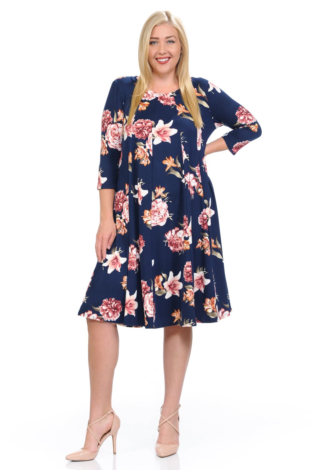 pastel by vivienne dresses Pastel by Vivienne Womens A-Line Trapeze Midi Black Dress size XL