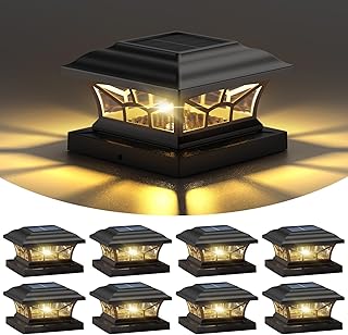 Solar Post Cap Lights, Outdoor Waterproof