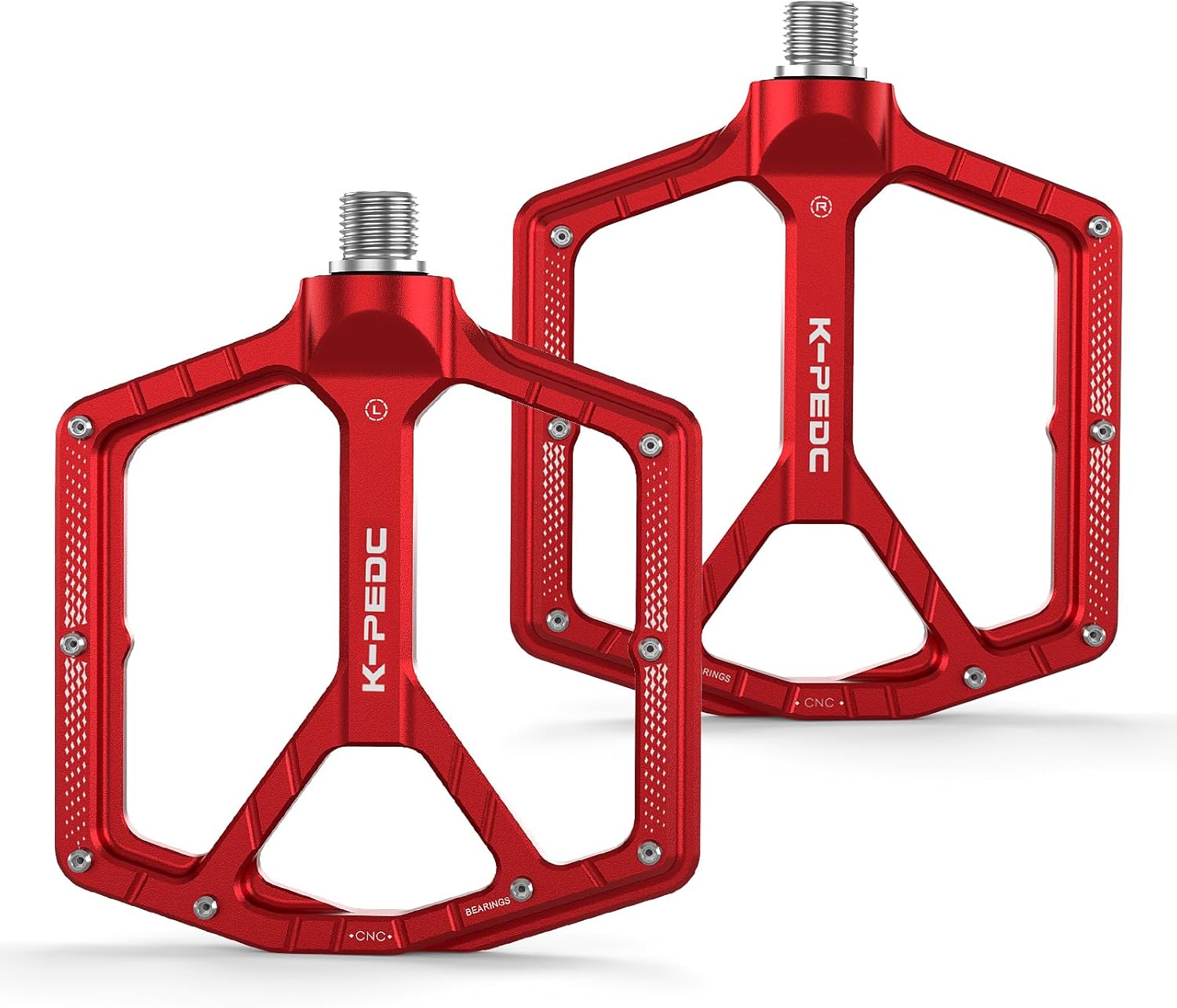 Mountain Bike Pedals MTB Pedals,Aluminum 9/16" Sealed Bearing Bicycle Pedals Wide Platform Pedals for Road Mountain BMX MTB Bike