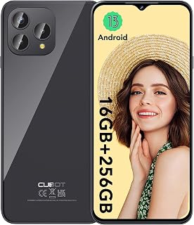 Smartphone CUBOT P80 Android 13(2023), celular de 16GB+256GB/1TB, três câmeras de 48MP+24MP, tela FHD+ de 6,58", bateria de 5200mAh, MT8788 Octa Core, Dual SIM 4G, impressão digital/NFC/OTG (Preto)