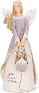 Roman Giftware Inc., Inspirational Angels Collection, 8.5" H Bless This Home Angel,Religious, Inspirational, Durable (3x3x8)