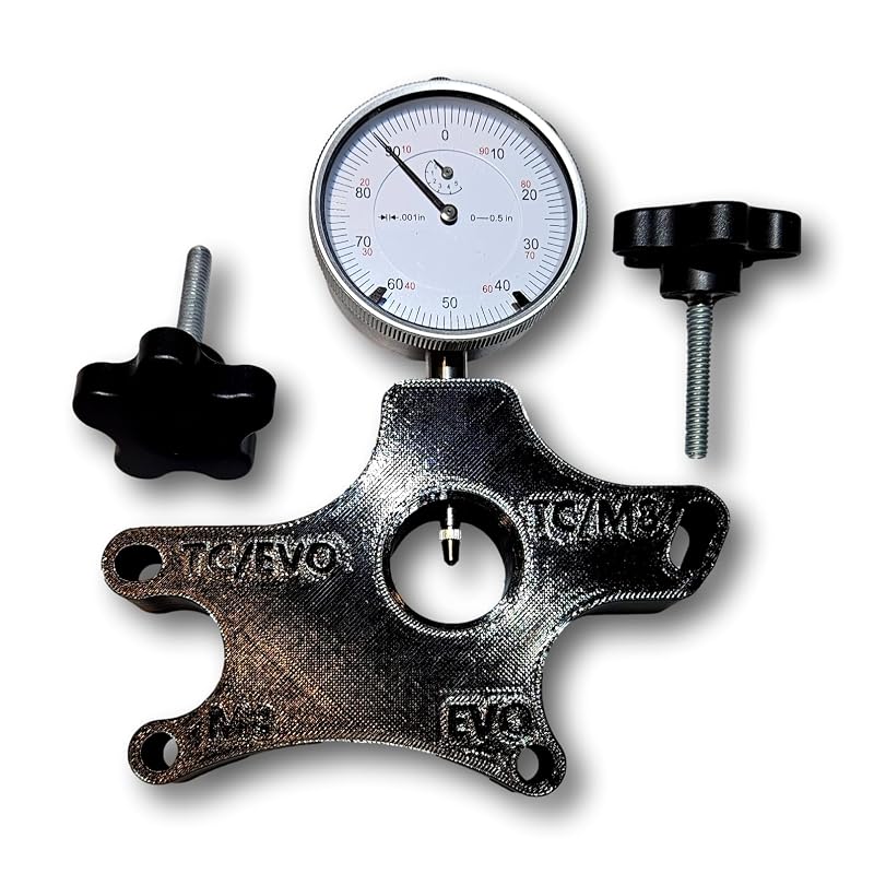 Ferramenta de medição de excentricidade do eixo pinhão do volante para motores Harley-Davidson M8, TC e EVO SpeedFreakCNC