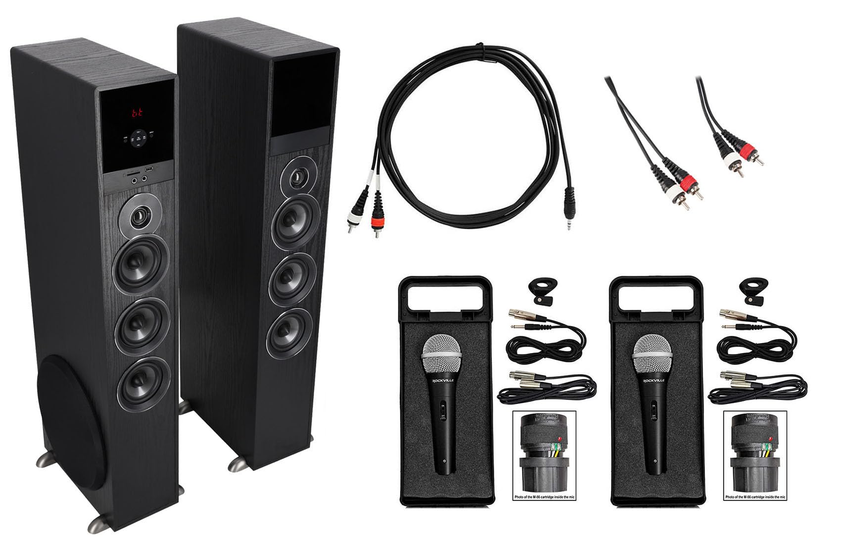 Amazon.com: Rockville All-in-one Bluetooth Home Theater/Karaoke