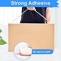 Vista 3 de JARLINK - Cinta de embalaje transparente (6 rollos), cinta de embalaje resistente para envíos, embalajes, mudanzas y sellados; cada rollo mide 2,7