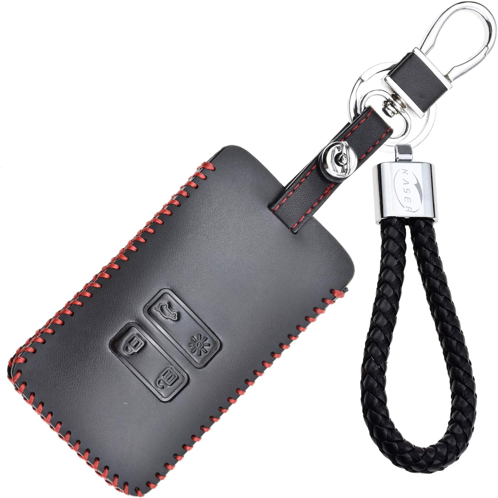 Housses De Clé De Voiture En Silicone - Lot De 2 - Pour Renault Kadjar, Koleos, Mégane, Clio, Scénic - Couleur Noir Mat