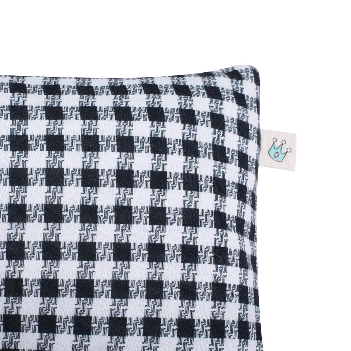 JYOKO Kids - Cuscino per bambini, con federa lavabile, 100% cotone, 32 x 20 cm (Vichy