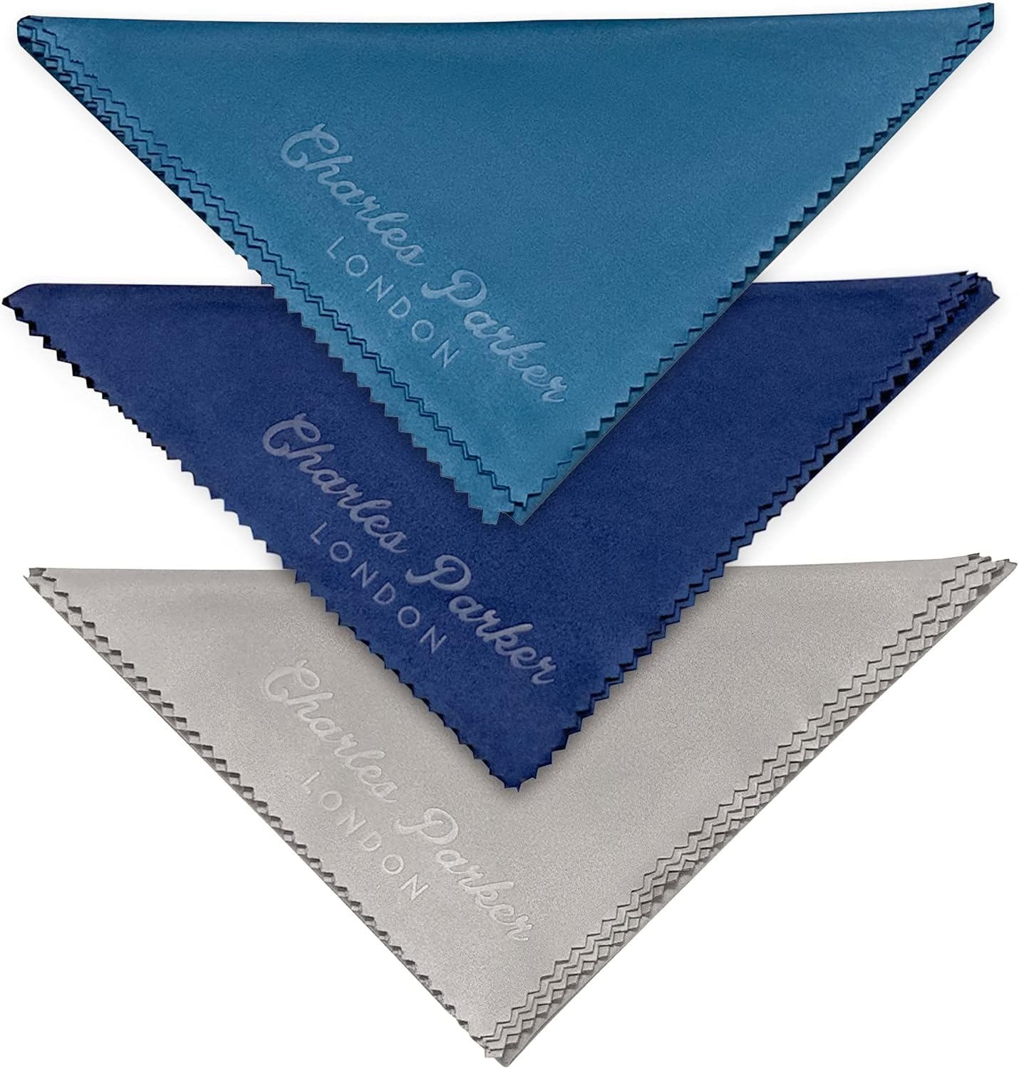 Extra Large Microfibre Cleaning Cloths for Cleaning Camera Lens and TV Screens - 3 Pack of Glasses Cleaner Cloth – Washable, Non-Scratch, Smudge- and Lint-Free Microfibre Cloths (30cm x 30cm)[Amazon-developed Certification] Compact by Design