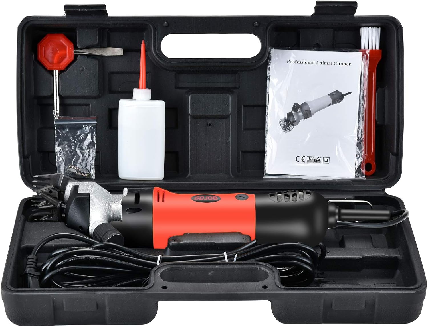 Sheep Shears 500W Professional 6 Speeds, Heavy Duty Sheep Clippers for Sheep, Alpacas, Goats and Thick Coat Animals