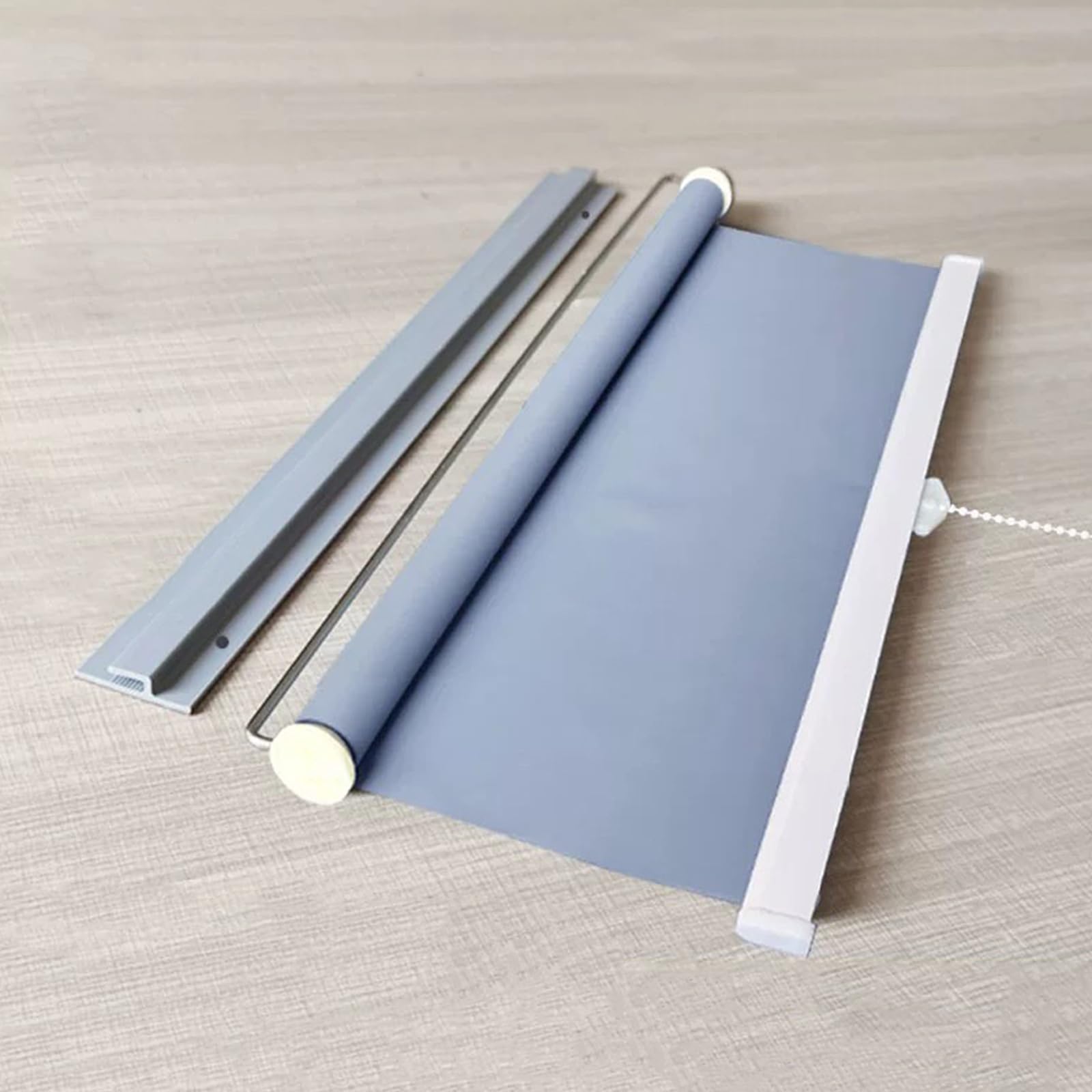 X1ngfu Spring Type Blackout Roller Blinds No Drilling,Automatic Retractable Roller Shades,Uv Protection Temporary Opaque Privacy Blinds,For Bathroom Office,Width X Height (80Cm X 200Cm(31.5In X 78.7In))