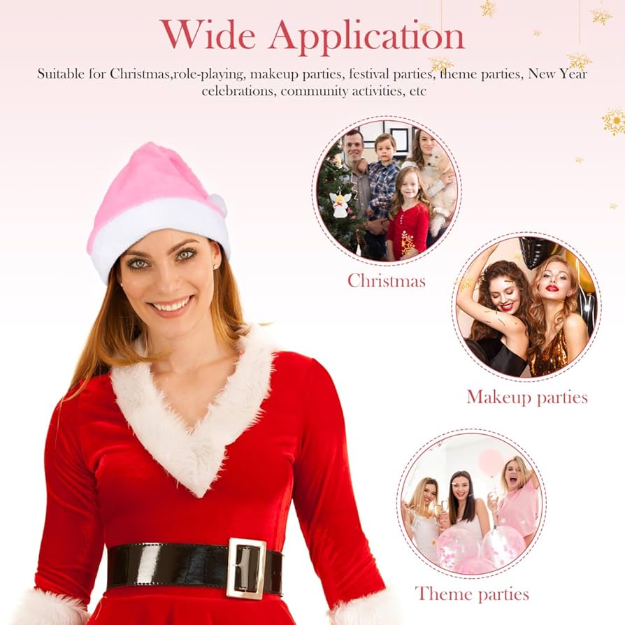 Amazon.co.jp: VORCOOL サンタ帽子 クリスマスコスプレ 大人用