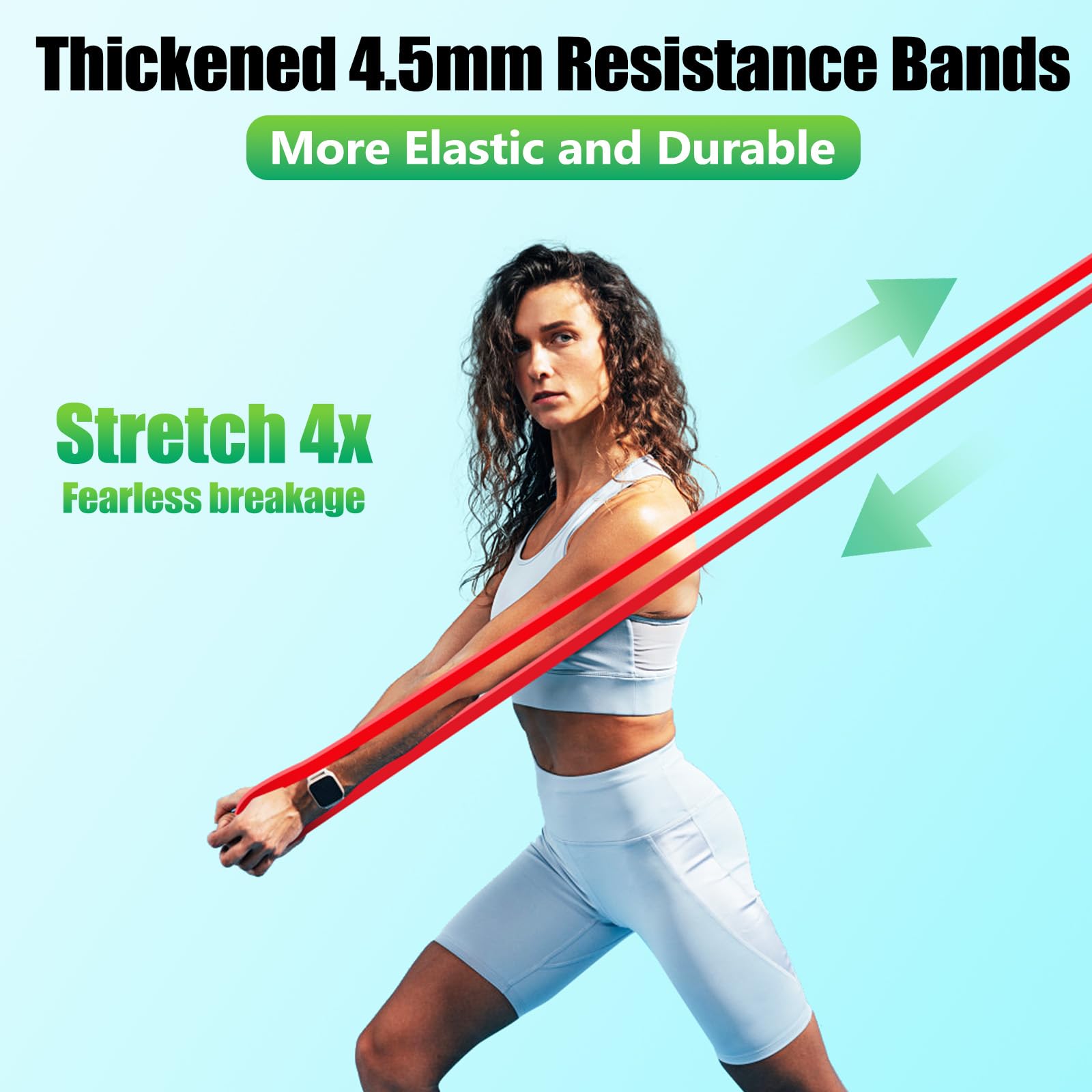 Fokky Resistance Bands,5 Levels Exercise band, Pull Up Bands, Resistance Bands Set Men with Anchor, Handles - Image 4