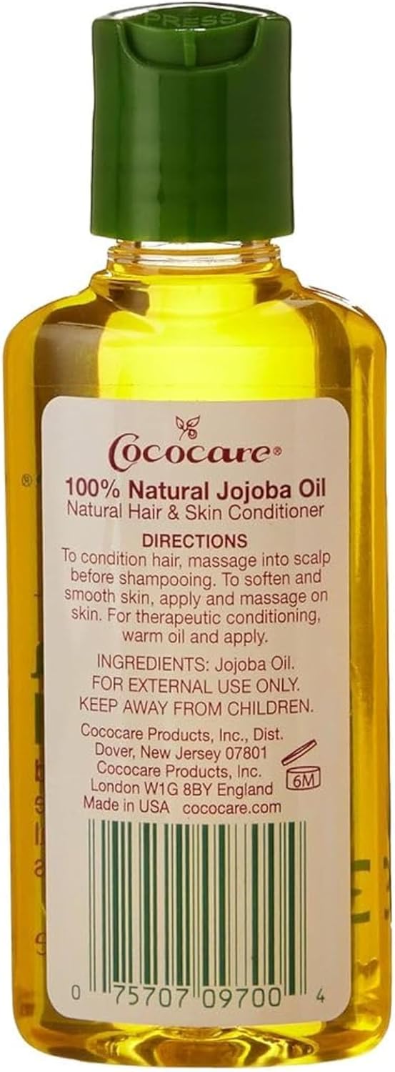 Cococare All Natural 100% Jojoba Oil, 2 Ounce (Pack of 5)