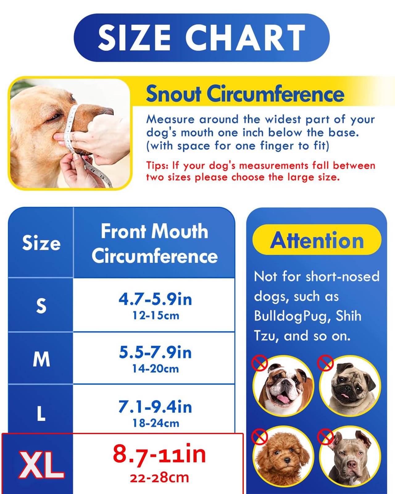 Muselière Chiens, Museliere Anti Aboiement, Espirant Muselière en Réglable pour Chien, Dog Muzzle pour Les Chiens de Taille Grande, Moyenne, XL, Noir