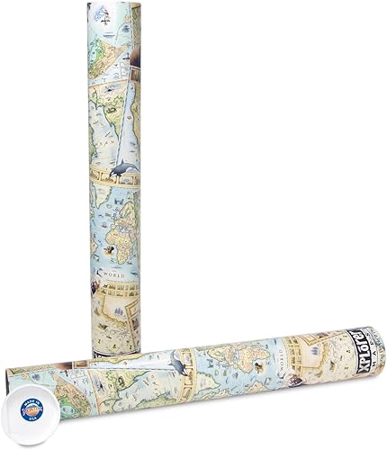 Miniatura 3 de USA Map Poster  18x24 Vintage-Style Lithographic Print with Soy-Based Inks  Made in USA