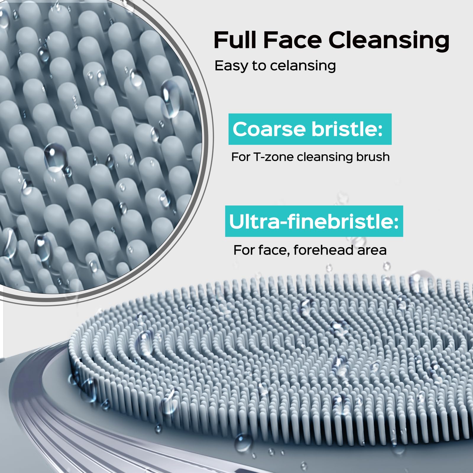 COSLUS FBS01 Facial Cleansing Brush Face Scrubber, Compact for Travel view 5