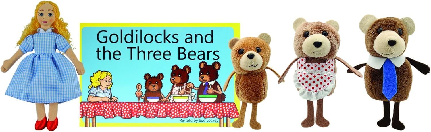 The Puppet Company - Traditional Story Sets - Goldilocks & The Three Bears Finger Puppet Set [Toy]