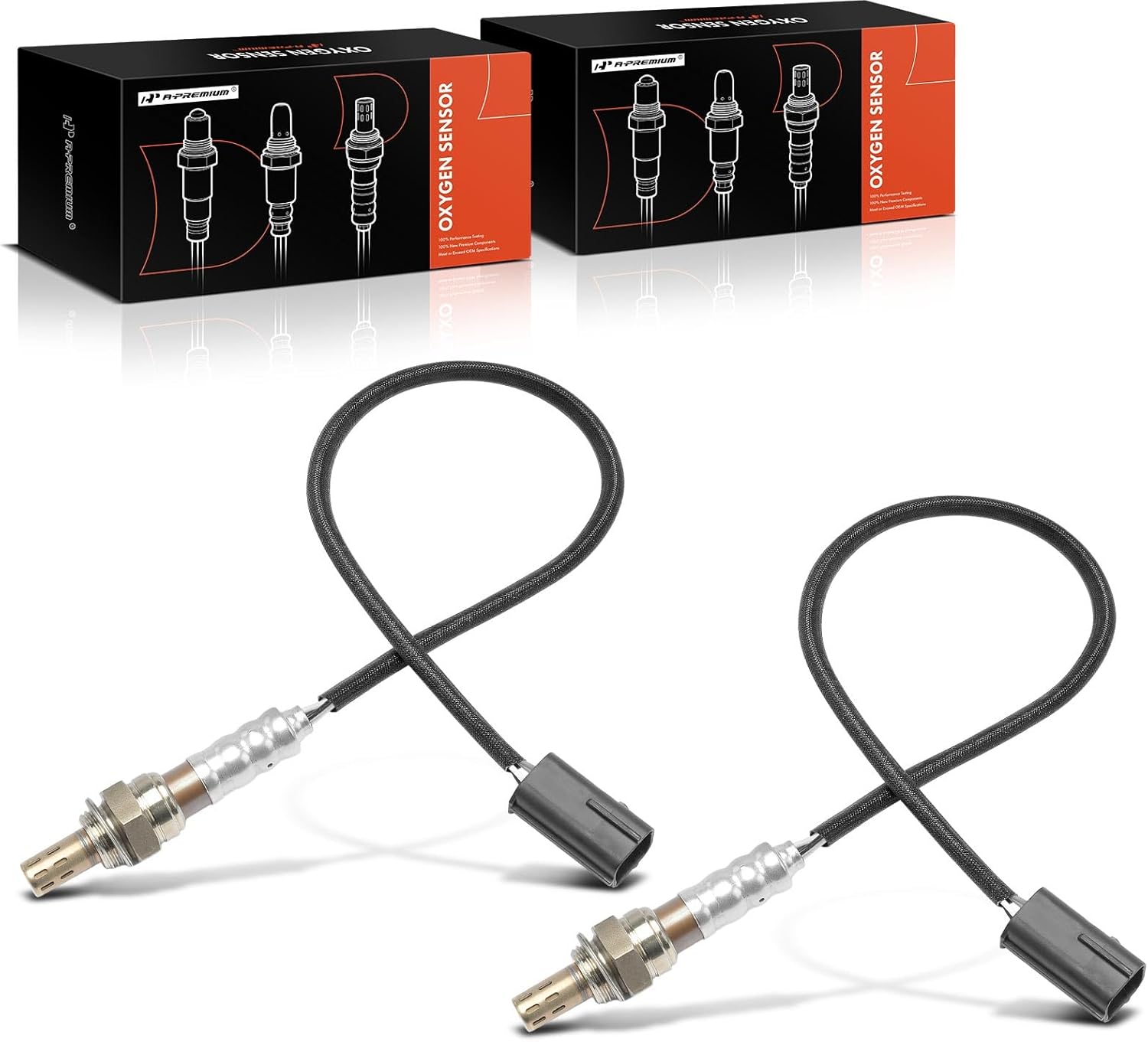 A-Premium Downstream O2 Oxygen Sensor Compatible with Nissan 350Z, 370Z, Murano & Infiniti EX35, EX37, FX35, FX37, FX50, G25, G35, Q70, QX50, QX70, 2-PC Set, Replace# 226A0-JA10C