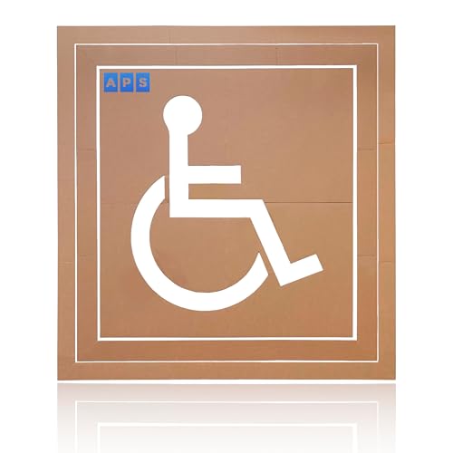 APS 30" Handicap Stencil | ADA Stencil 3-Piece Set |