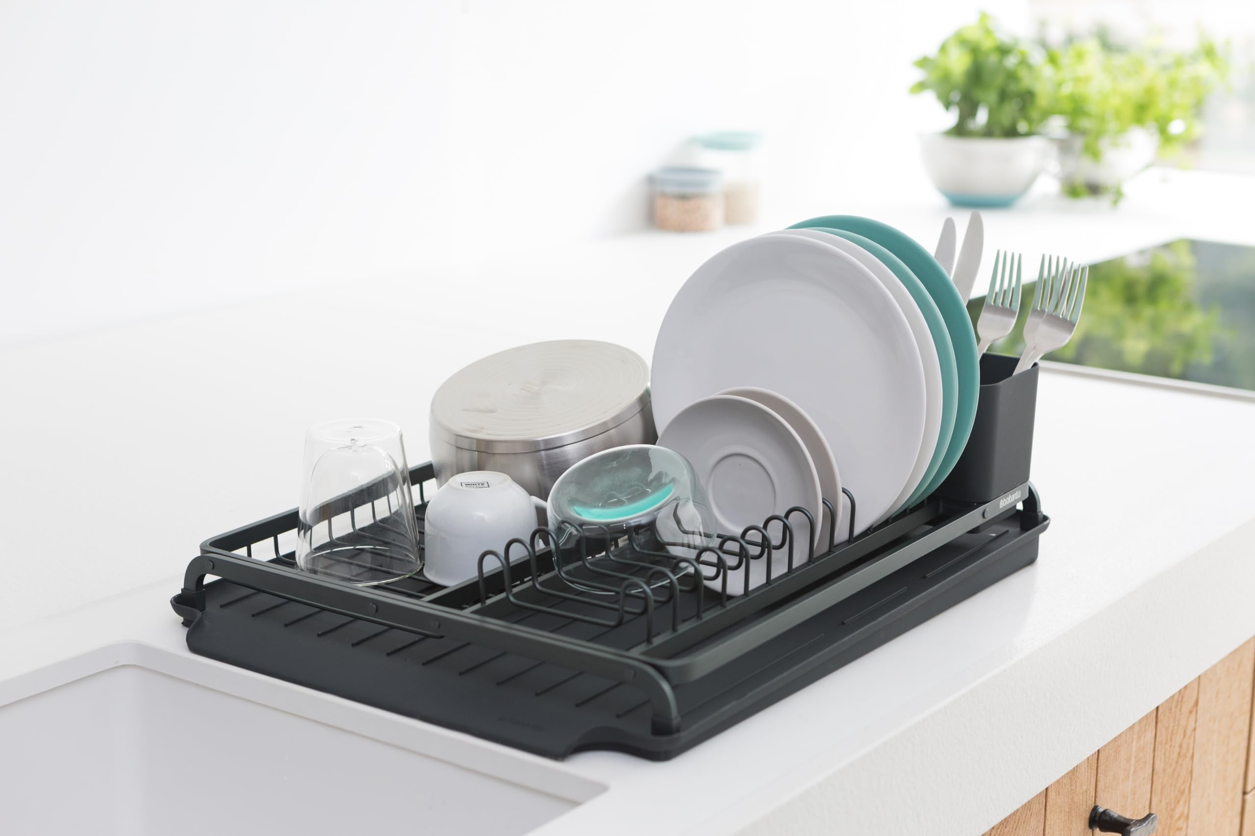 Brabantia HangOn droogrek 20 meter matt black | Coppens Warenhuis