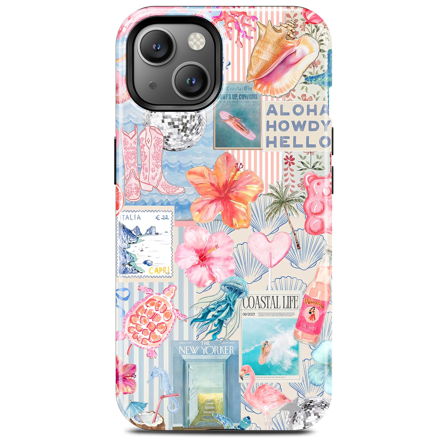 Coque iPhone 13 tendance esthétique plage résistante - 8