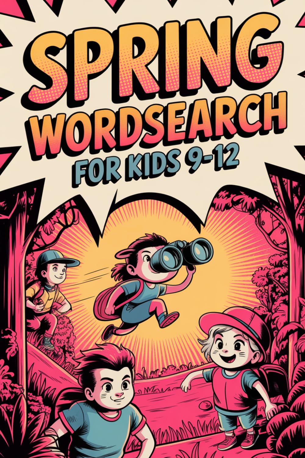 Spring Wordsearch for Kids 9-12: Story-Lined Mind Wellness Puzzle Workbook