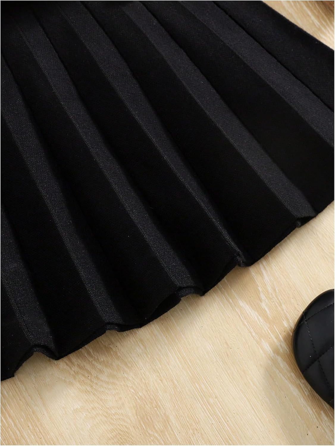 Girl's 2 Piece Cute Outfits Heart Long Sleeve Knit Sweater and Pleated Skirts Preppy Trendy Fall Winter Clothes - Image 5