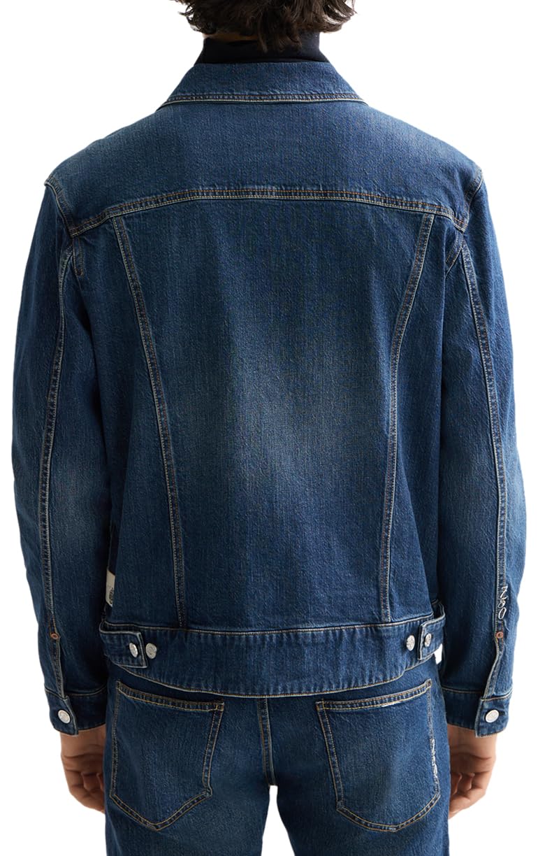 Scotch & Soda Herren Let It Rain 750 Years Celebration Denim Trucker Jacket Jeansjacke