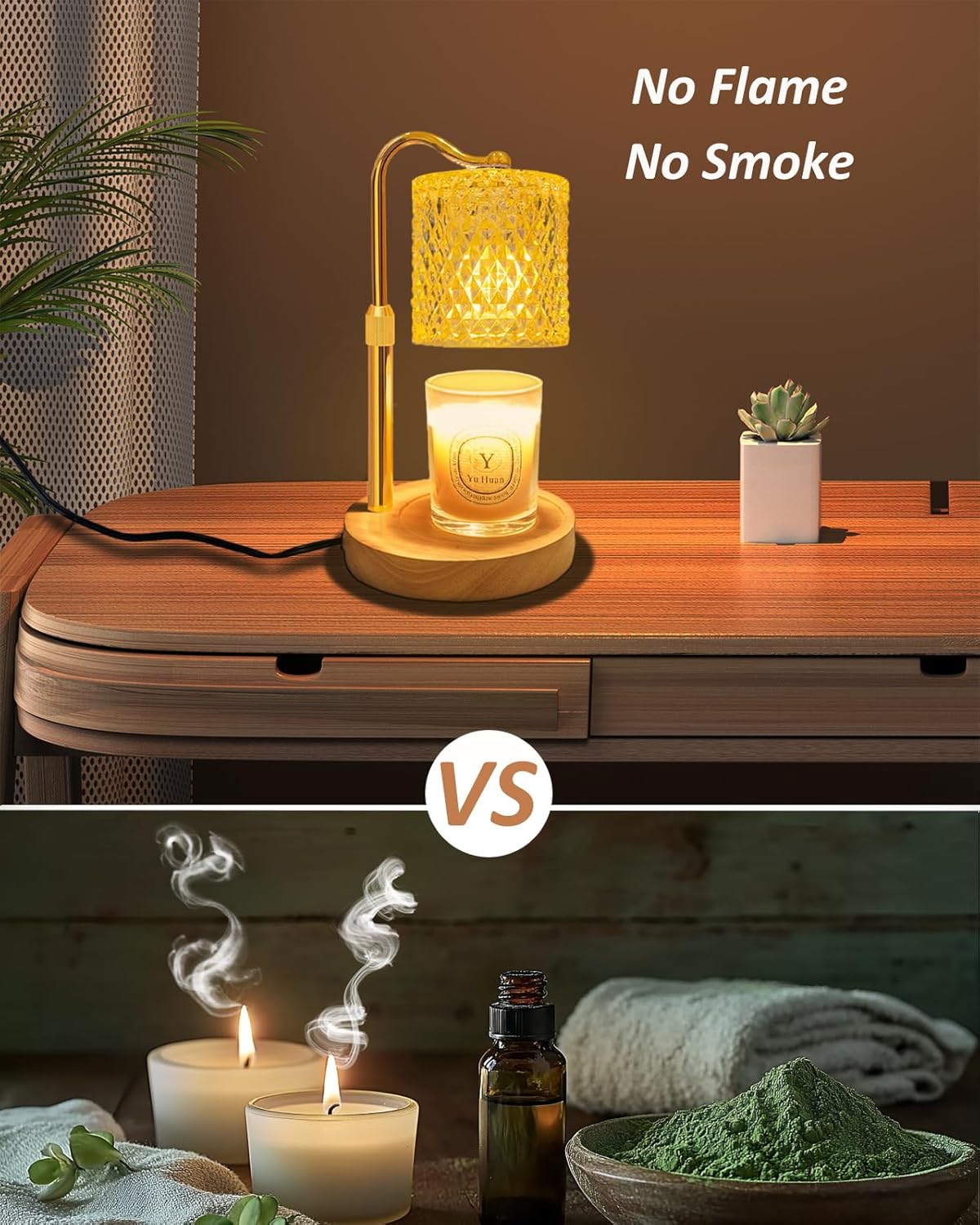 Candle Warmer Lamp with Timer Dimmer Adjustable Height, Birthday Gifts for Women, Candle Warmer for Jar Candles House Warming Gifts New Home Decor - Image 5