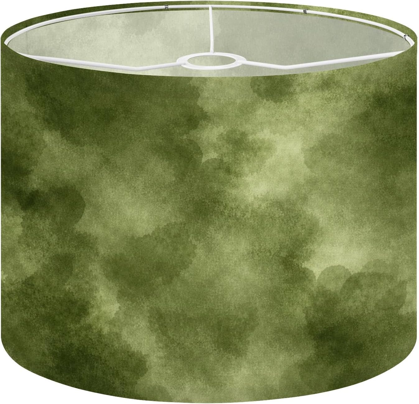 Drum Lamp Shades Light olive green abstract watercolor Art for design Lamp Shade for Floor Lamps Table Lamps Pendant Light Linen 13"x13"x10" Linen Replacement Large Lampshades