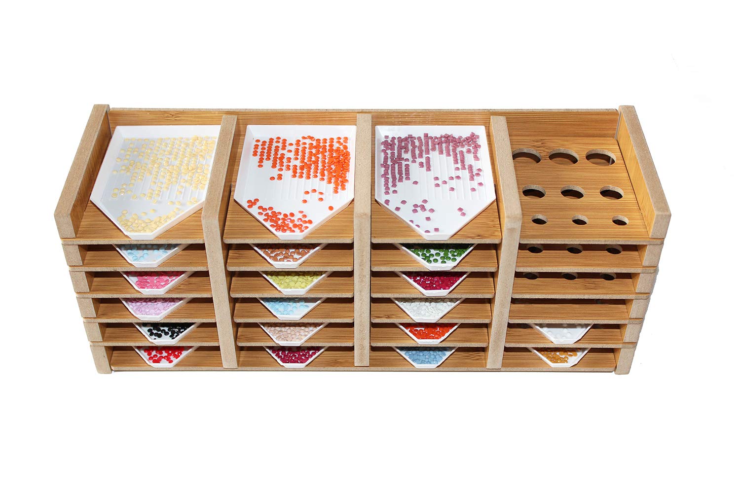 SanerDirect 24 Grids Diamond Painting Tray Holder, Drill Pen & Multi