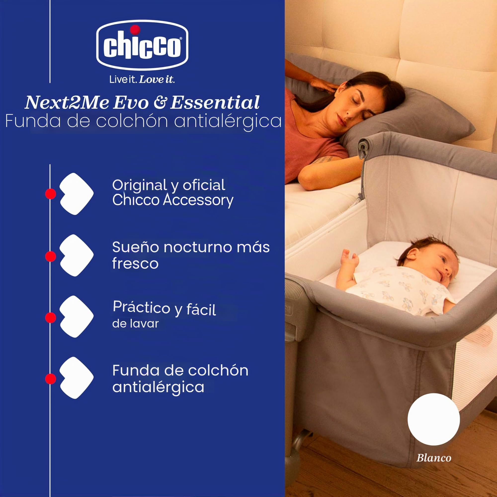 Chicco Next 2 Me cubrecolchón