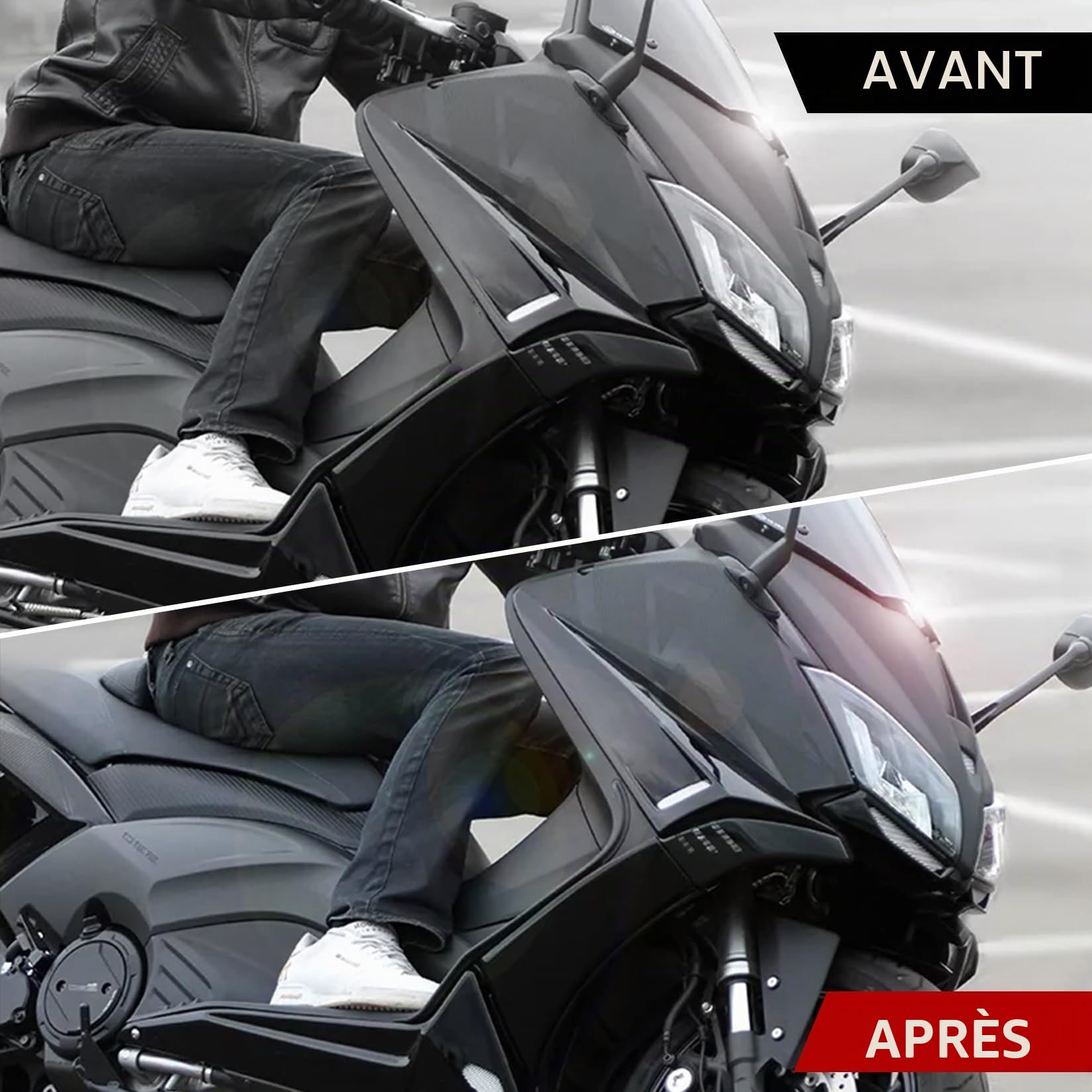 PSLER Garnitures pour Motos Couvre-pédale Décoration de Carrosserie pour TMAX 530 2012 2013 2014 2015 2016